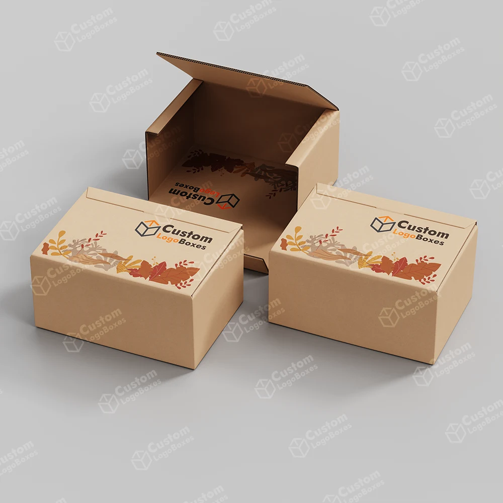 Custom Logo Auto-Lock Bottom Boxes for E-commerce