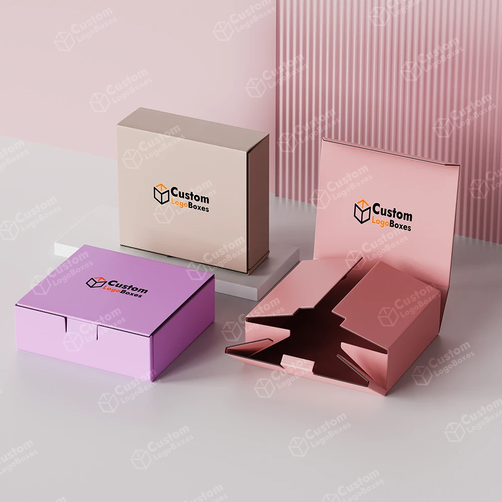 Custom Self Locking Corrugated Folder Box for Secure Shipping