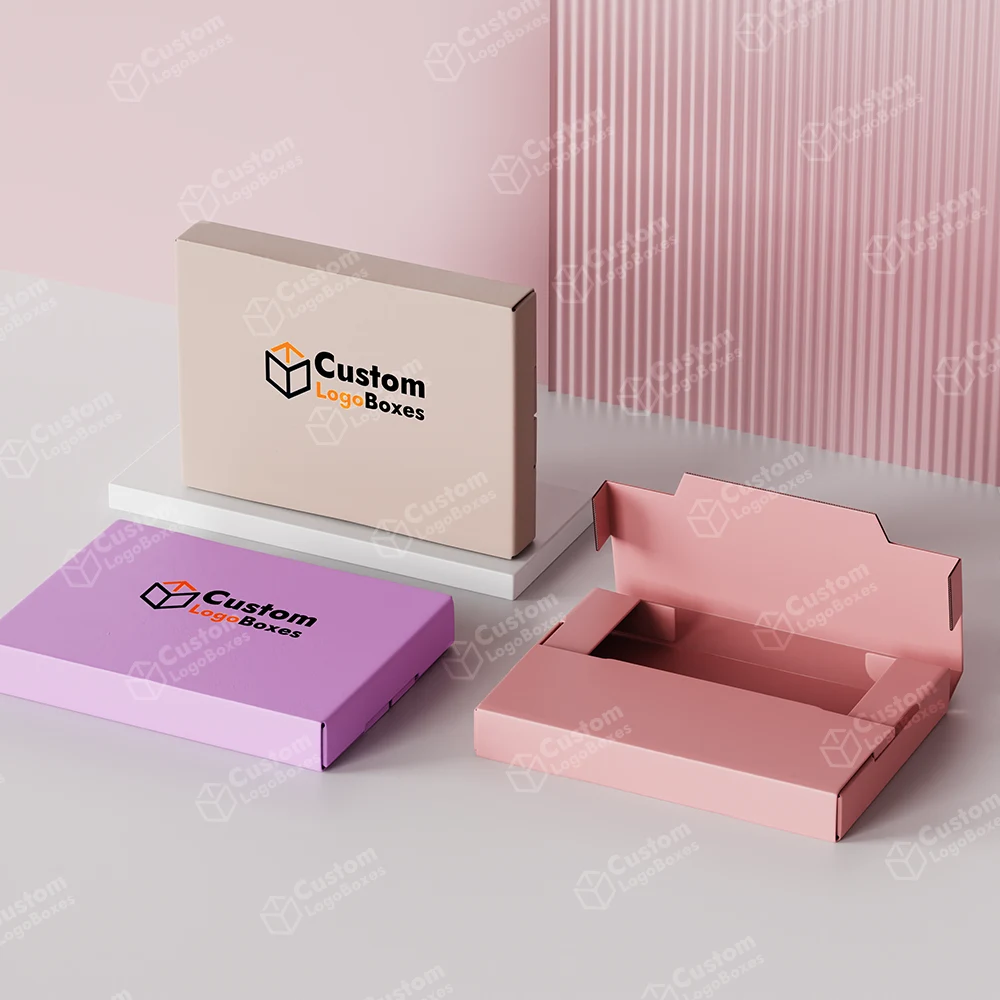 Branded Corrugated Book Wrap Mailers Auto Bottom Boxes
