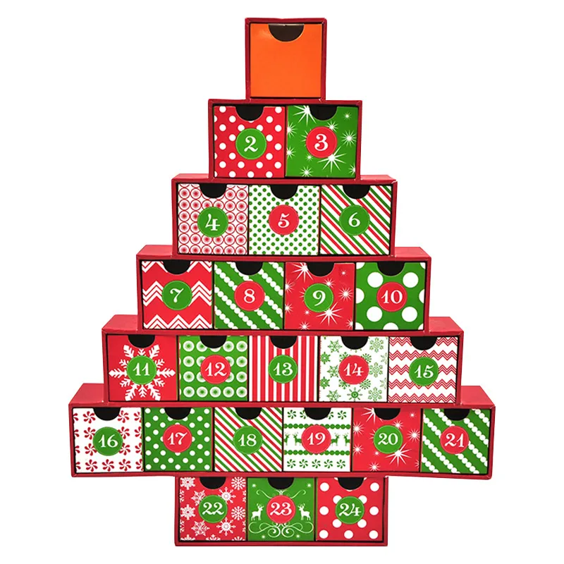 Custom Cardboard Nail Polish Cosmetic Christmas Advent Calendar Gift Packaging Box - Buy Factory Made Christmas Printing Cardboard Display Chocolate Advent Calendar Carton Packaging Box Christmas Gift Box,Round Empty Decorative Christmas Gift Box,Chr