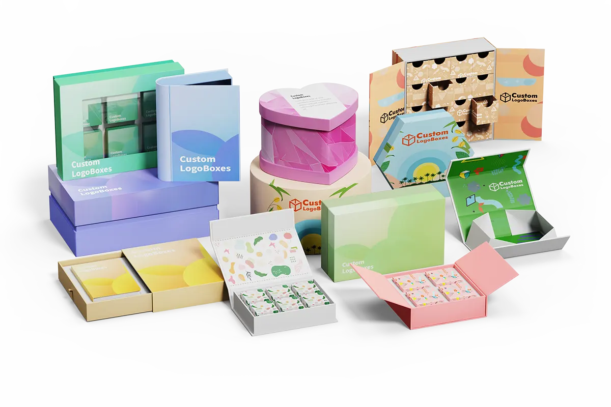 Premium Custom Rigid Boxes with Logo for Luxury Packaging