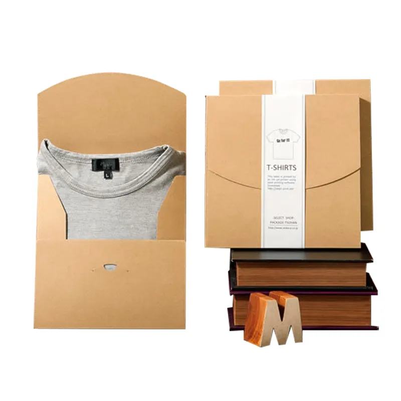 Custom 7x9 Large Book Clothing Stamp Cd Rigid Kraft Packaging Postage Hollowed Out Cardboard Envelope 5 Image
