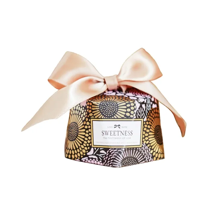 Custom Irregular Red Wedding Valentine Chocolate Candy Gift Box With Ribbon - Buy Gift Box,Wedding Candy Box,Box With Ribbon.