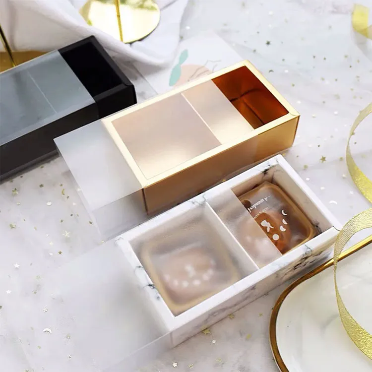 Eco Friendlytwo Compartments Frosty Matte Pvc Kraft Paper Drawer Box Frosted Gift Box Wedding Favor Display Packaging Box - Buy Kraft Drawer Box,Kraft Paper Box,Frosted Drawer Box.