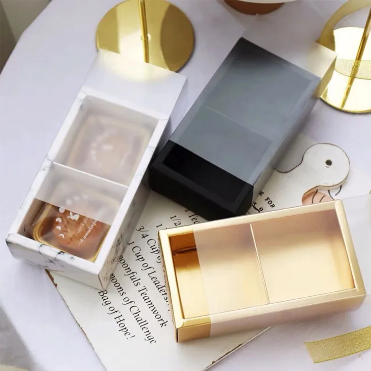 Eco Friendlytwo Compartments Frosty Matte Pvc Kraft Paper Drawer Box Frosted Gift Box Wedding Favor Display Packaging Box - Buy Kraft Drawer Box,Kraft Paper Box,Frosted Drawer Box.