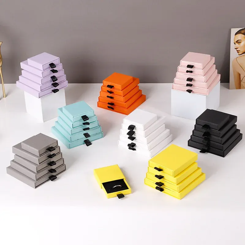 Luxury Gift Customised Recycled Jewellery Ring Necklace Box Drawer Paper Boxes Packaging For Jewelry - Buy Paper Boxes For Jewelry,Paper Boxes Jewellery,Paper Drawer Boxes.