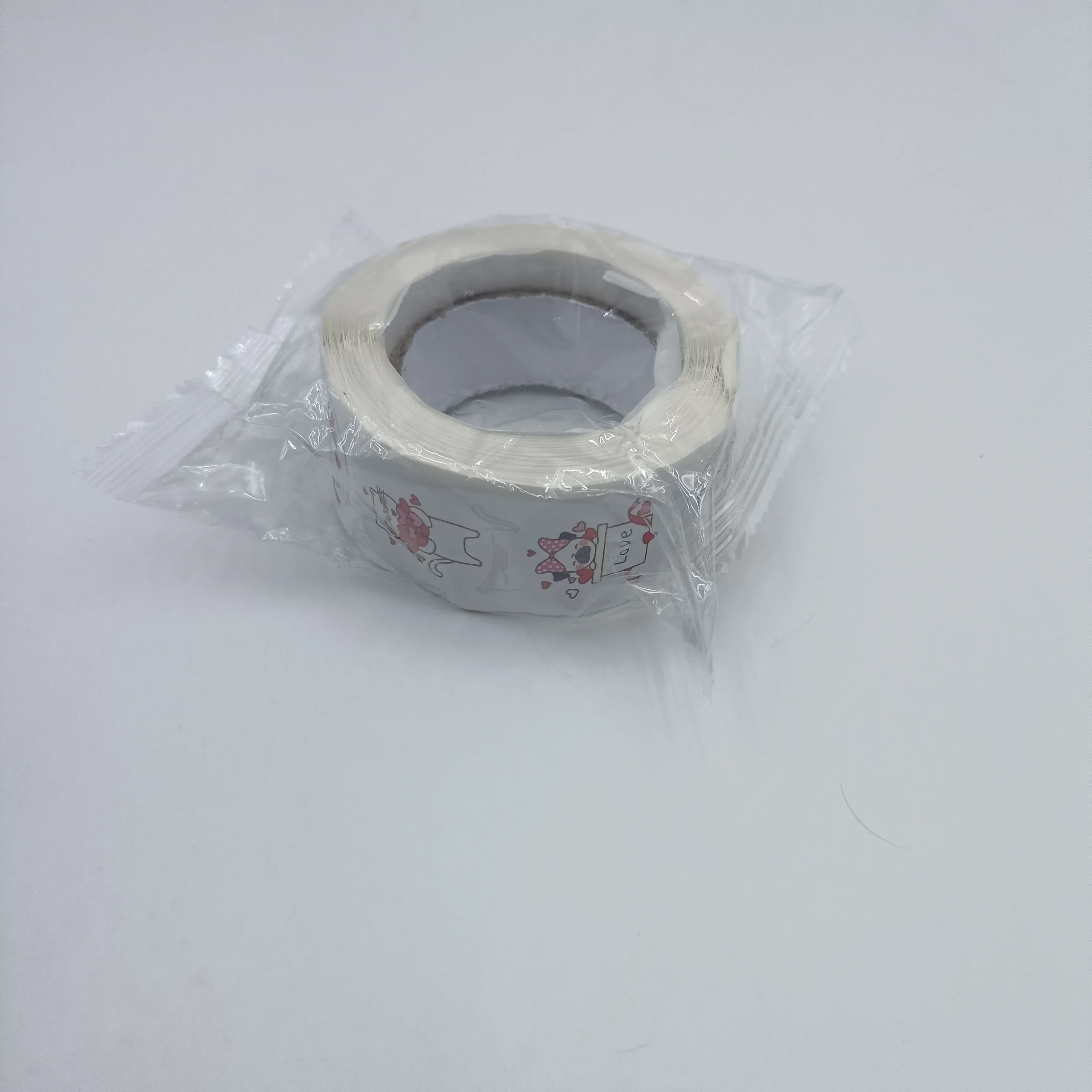 Manufacture Wholesale Strawberry Bear Circle Sticker Animal Thanks Decorative Sticker Tags 3 Image